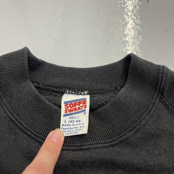 Vintage 80s University of Central Florida Black Sweatshirt - Picture 3 of 3